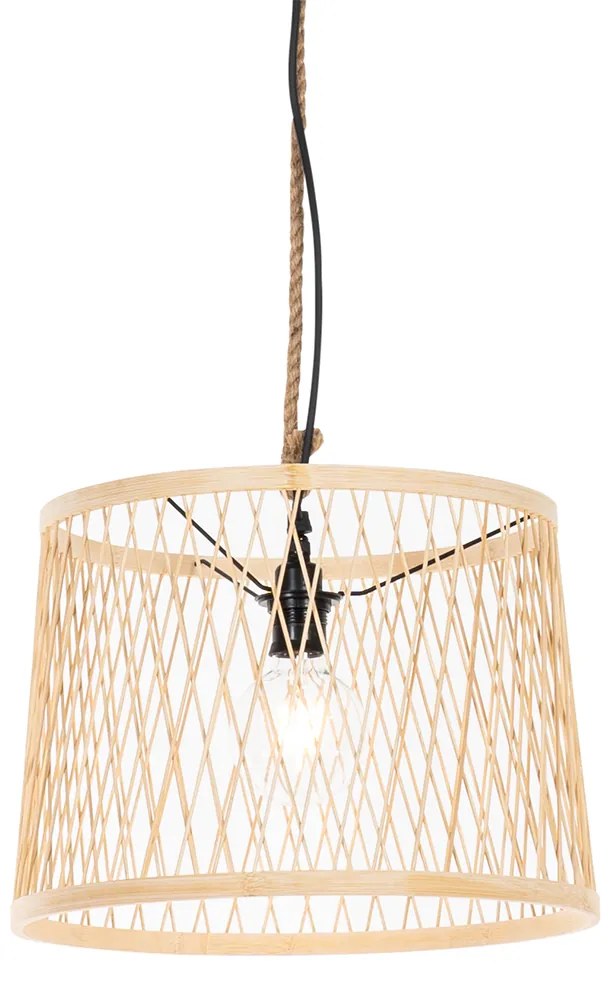 Landelijke buiten hanglamp rotan 40 cm - Calamus