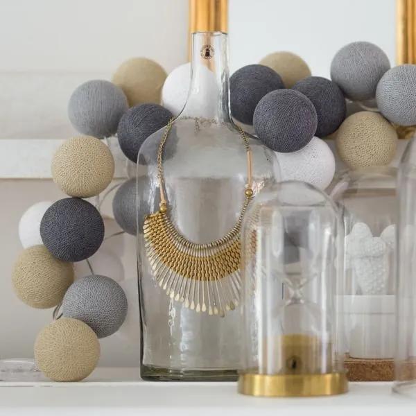Sand-Grey - 35 cottonballs