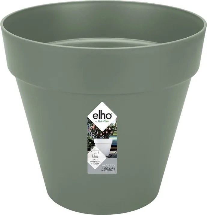 elho bloempot Loft Urban Rond 25 - Pistachegroen (Groen) - Diameter 25 x H 22 cm