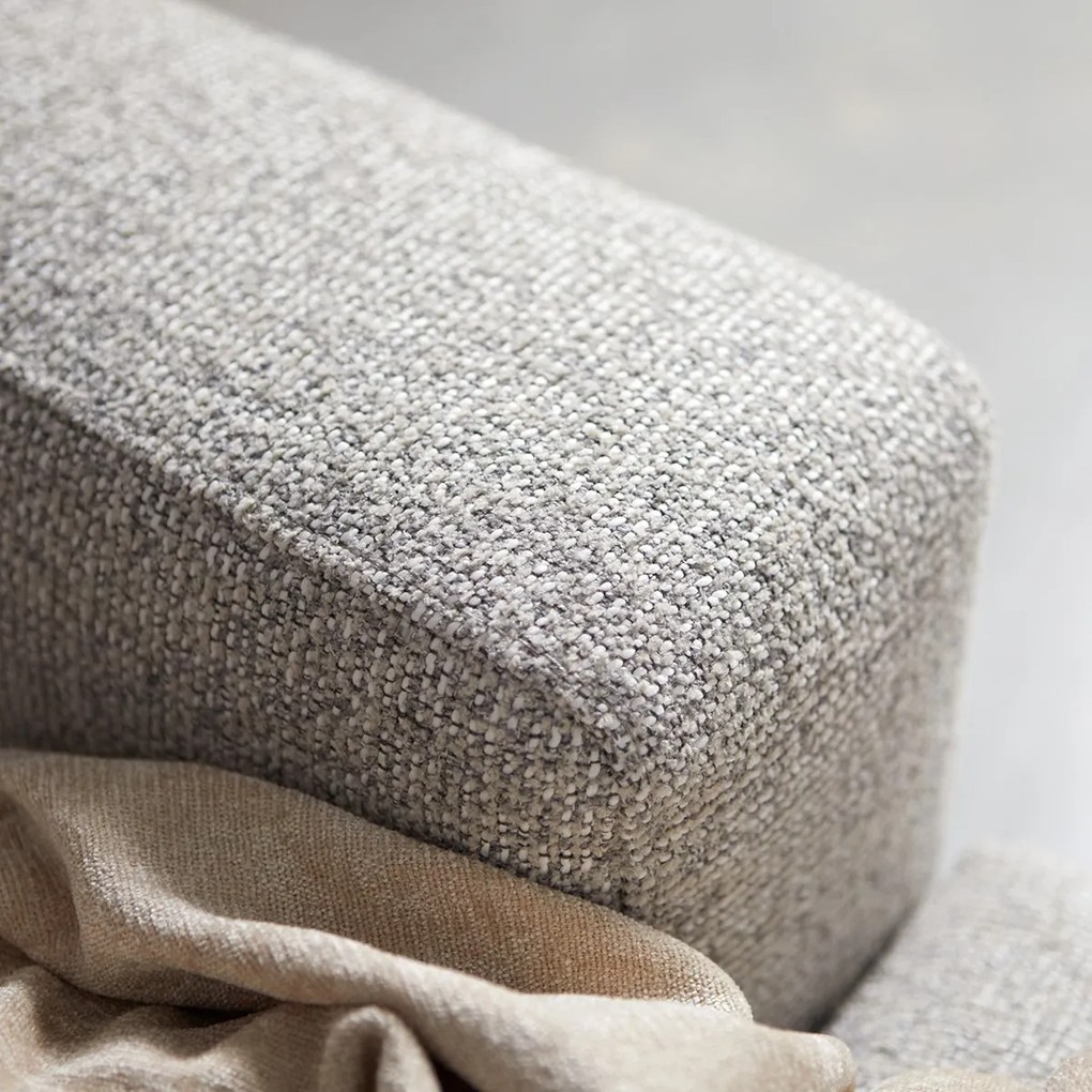 PEPP Interiors Como Grote Bank Met Ronde Chaise Longue Rechts Beige Mix Puente 09