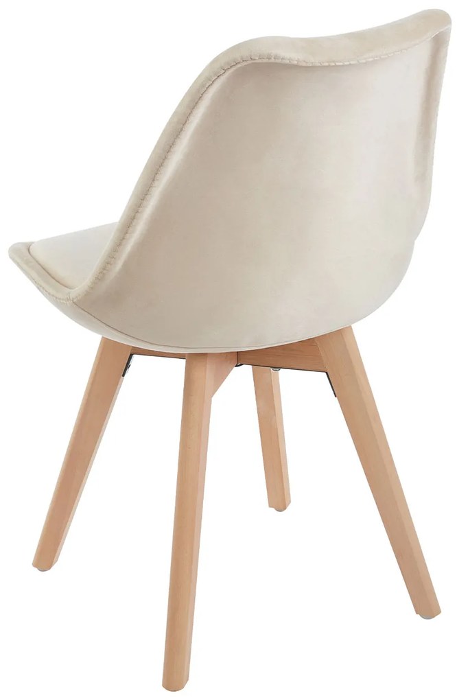 Set van 4 Synk Fluwelen Stoelen