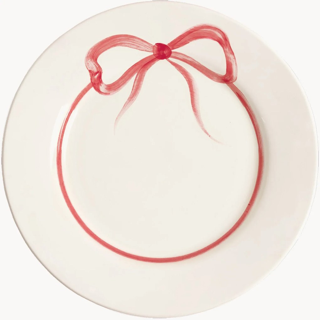 Handbeschilderd dinerbord Bow