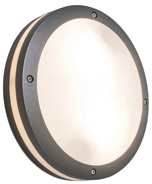 Buitenlamp Wand- en plafondlamp antraciet 2-lichts IP54 - Glow Modern E27 IP54 Buitenverlichting rond