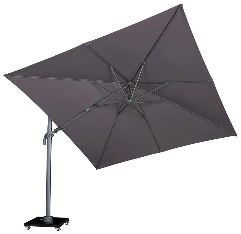 Zweefparasol  300 cm x 300 cm antracite Grijs-antraciet Garden Collections Alegria