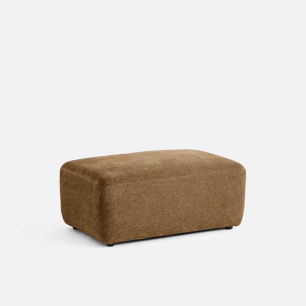 Poef voor modulaire bank, jacquard chenille, AMAD