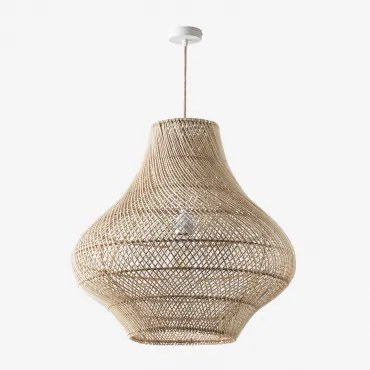 Magali Hanglamp Voor Aan Het Plafond Natuurlijk - Wit & Ø65 Cm - ↑60 Cm Magali - Sklum