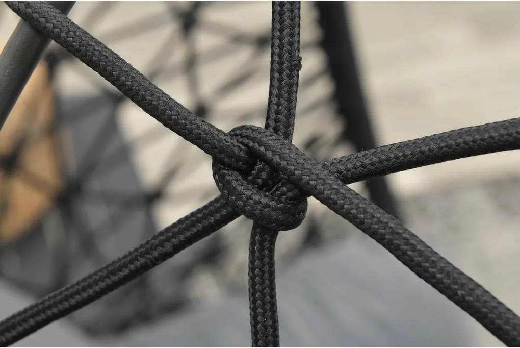 Garden Impressions Hangstoel Panama hangstoel ei - rope zwart