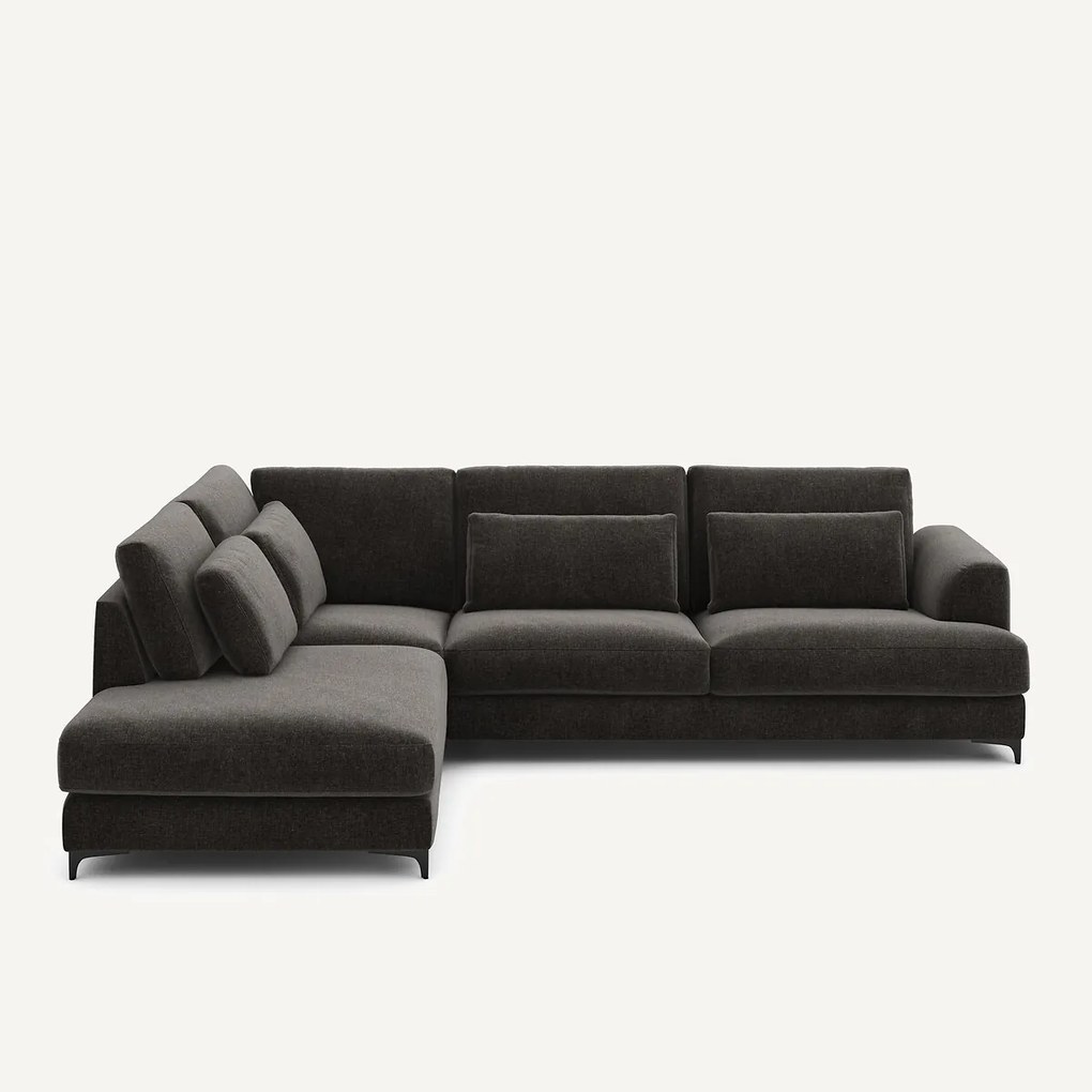 Hoekslaapbank links fluweel chenille, Marsile