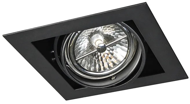 Inbouwspot zwart G53 111mm verstelbaar - Oneon