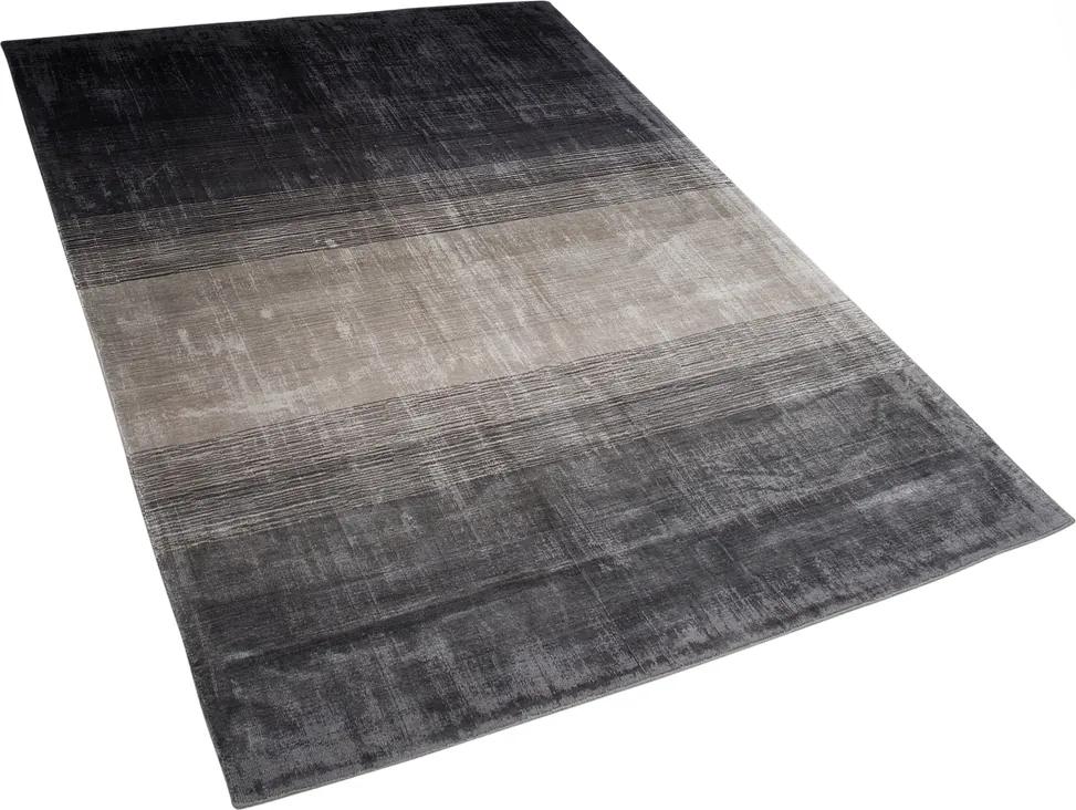 Vloerkleed grijs/zwart 140 x 200 cm ERCIS