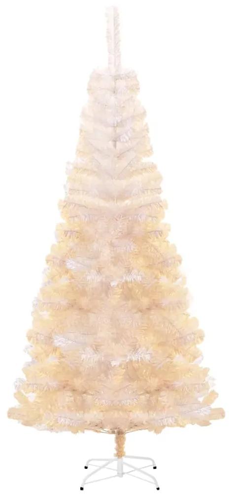 vidaXL Kunstkerstboom met iriserende uiteinden 180 cm PVC wit