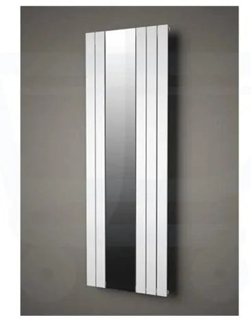 Plieger Cavallino Specchio designradiator verticaal met spiegel middenaansluiting 1800x602mm 773W wit 7253056