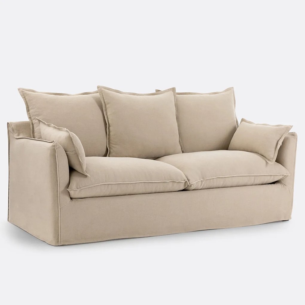 Bank 2-, 3-, 4- of 5-zits, afneembare hoezen, dik linnen, Odna