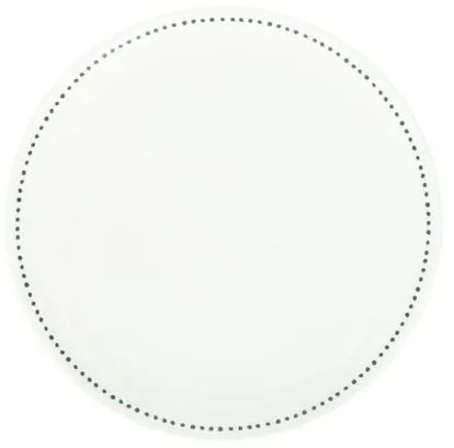 Ontbijtbord met blauwe stip, organisch, porselein,Ø 20 cm