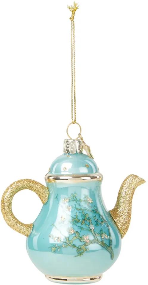 Vondels Van Gogh Blossom teapot theepot kersthanger 10 cm
