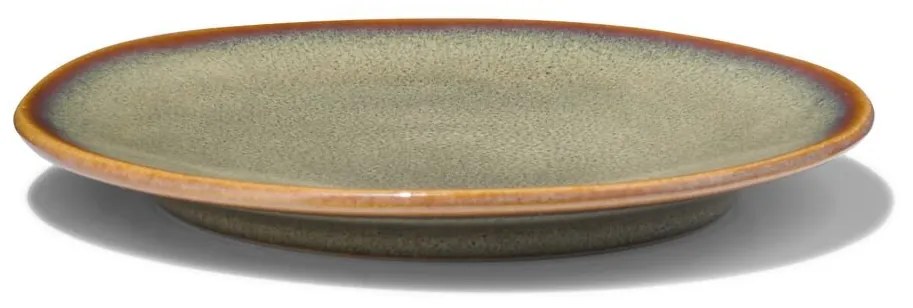 HEMA Gebaksbord Ø16.5cm Porto Reactief Glazuur Taupe (taupe)