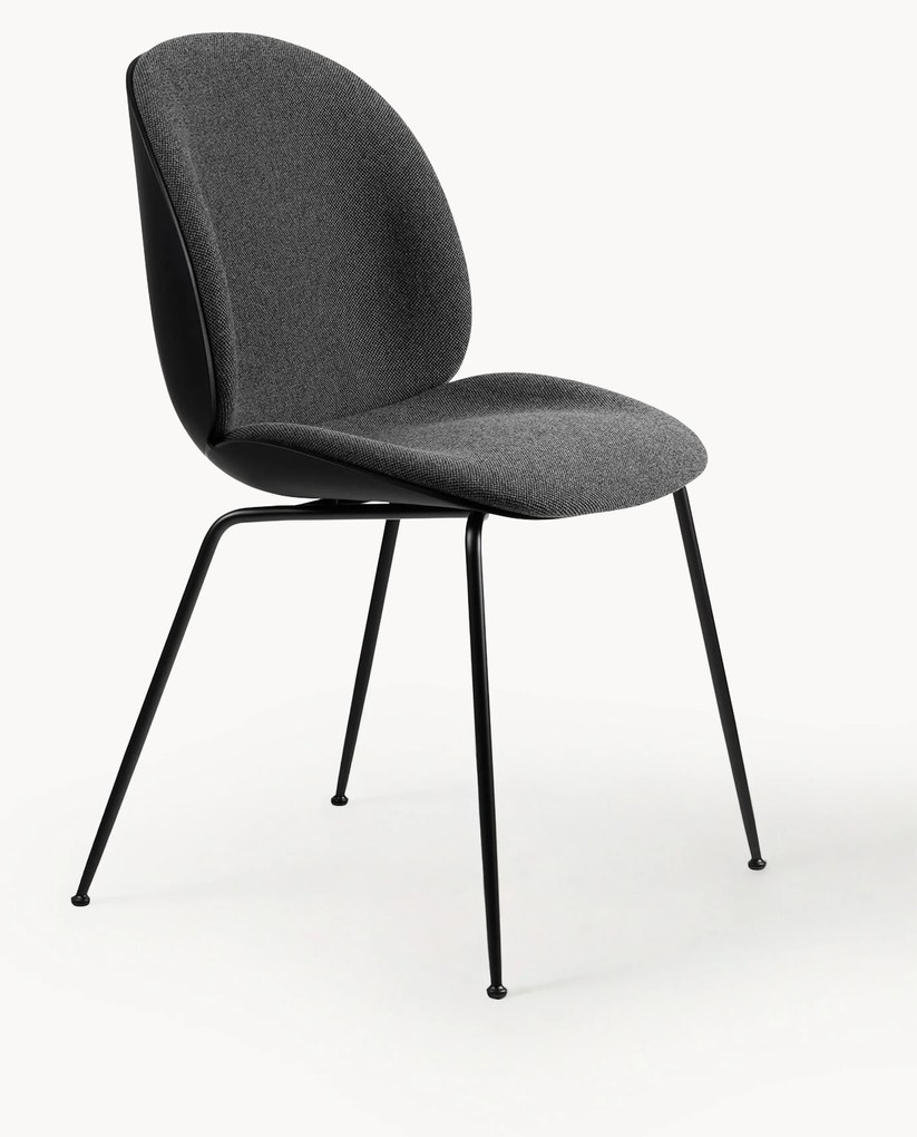 Gestoffeerde stoel Beetle met zitvlak