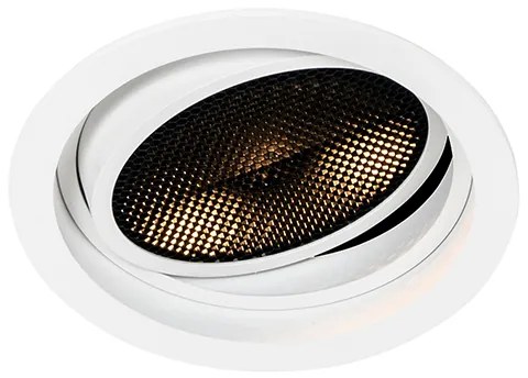 Moderne inbouwspot wit verstelbaar - Coop 111 Honey