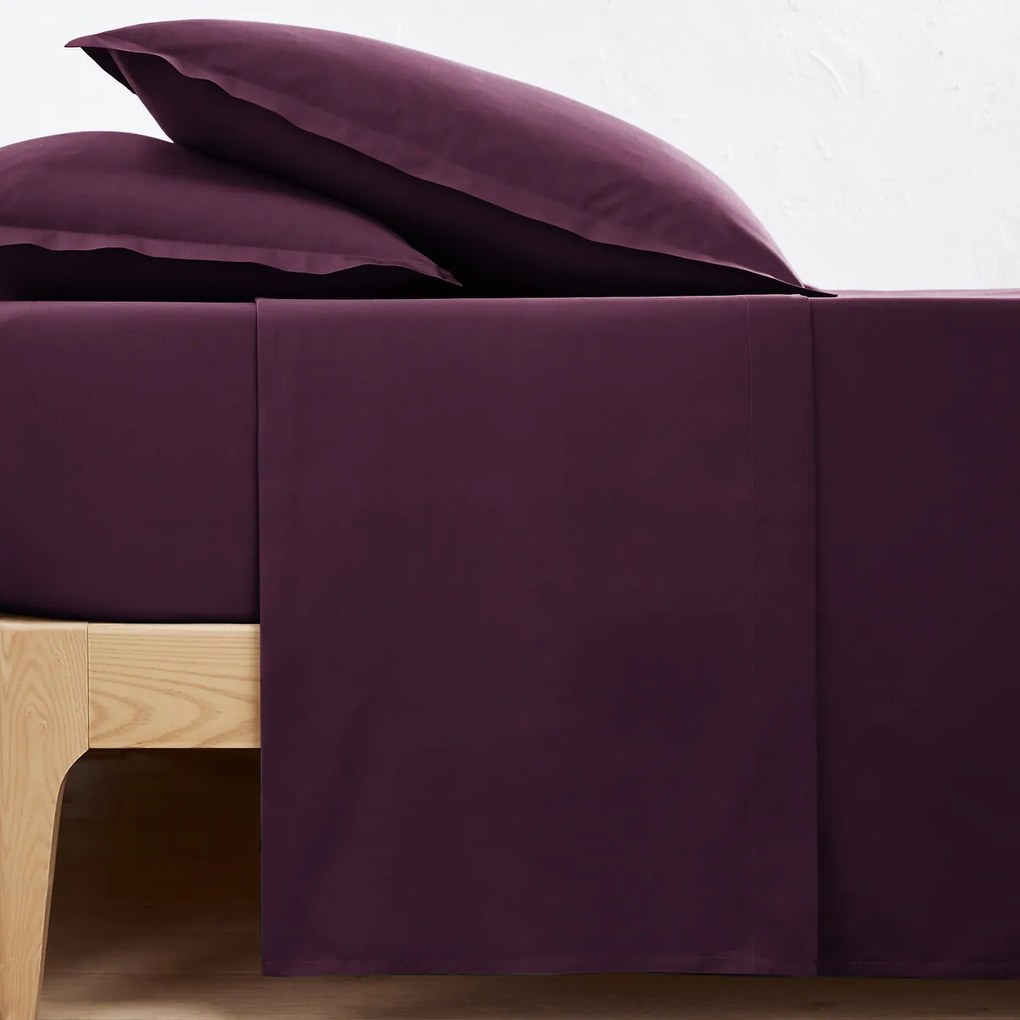 Plat laken in bio perkalkatoen Scenario