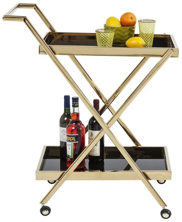 Kare Design Casino Gouden Bijzettafel - 76 X 50cm.