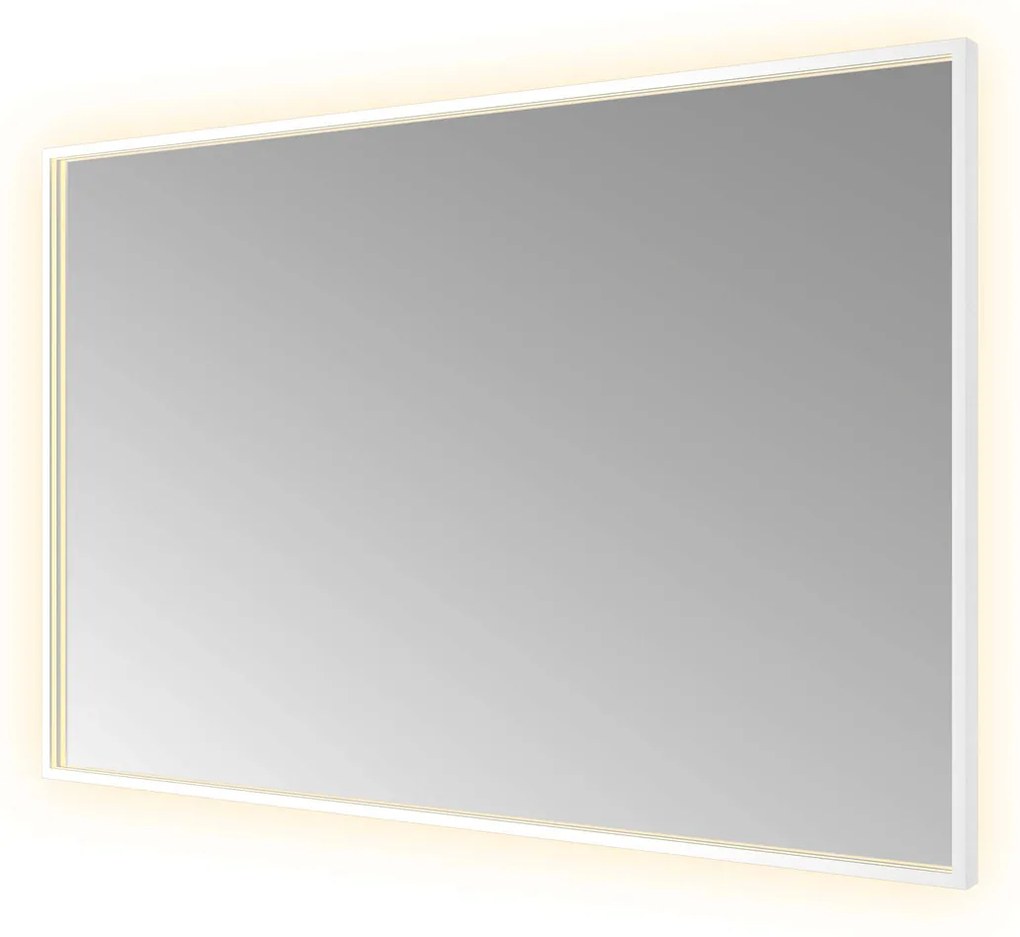 Hotbath &More Square rechthoekige spiegel 120x80cm wit mat