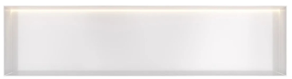 Hotbath &More frameless inbouwnis met verlichting 30x120x10cm wit mat