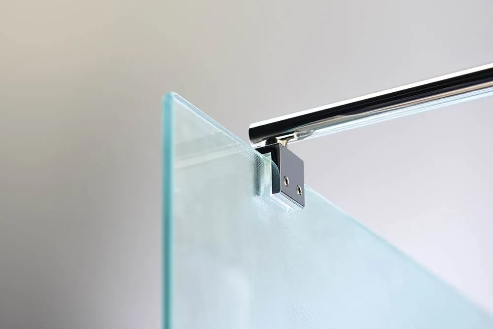 Aqualine Pilot inloopdouche opaalglas 70x190cm chroom