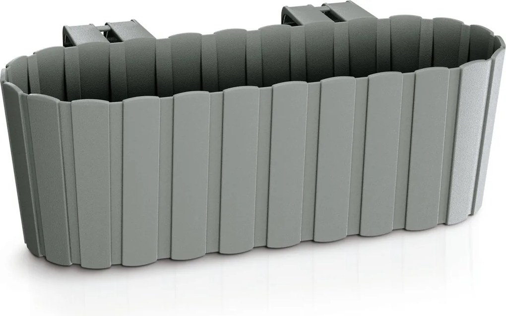 Prosperplast Boardee Hook Balkonbak - Met Haken - 38 cm - Grijs