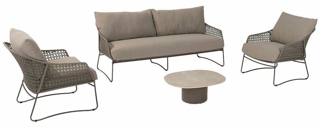 4 Seasons Moretti loungeset 5-delig - bruin