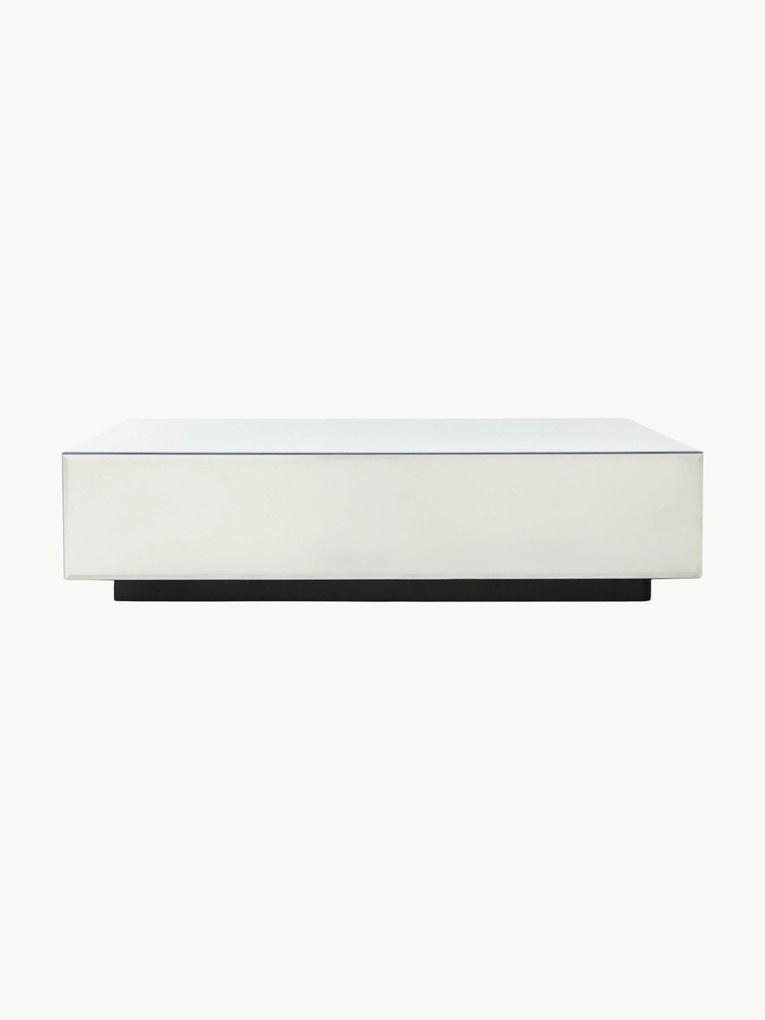 Handgemaakte salontafel Mirror van spiegelglas, B 90 cm