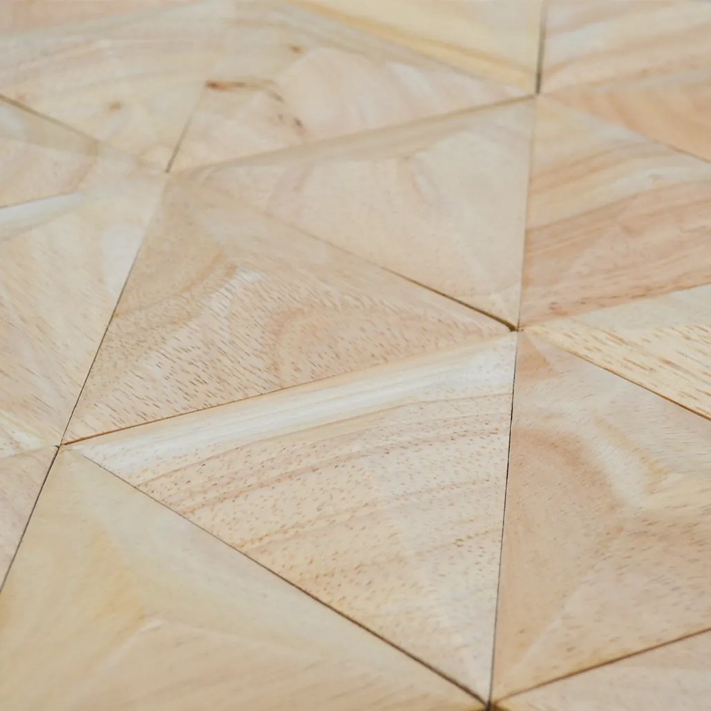 3D Houten Wandpaneel | Rubberwood XL | 30×35 cm | Wanddecoratie