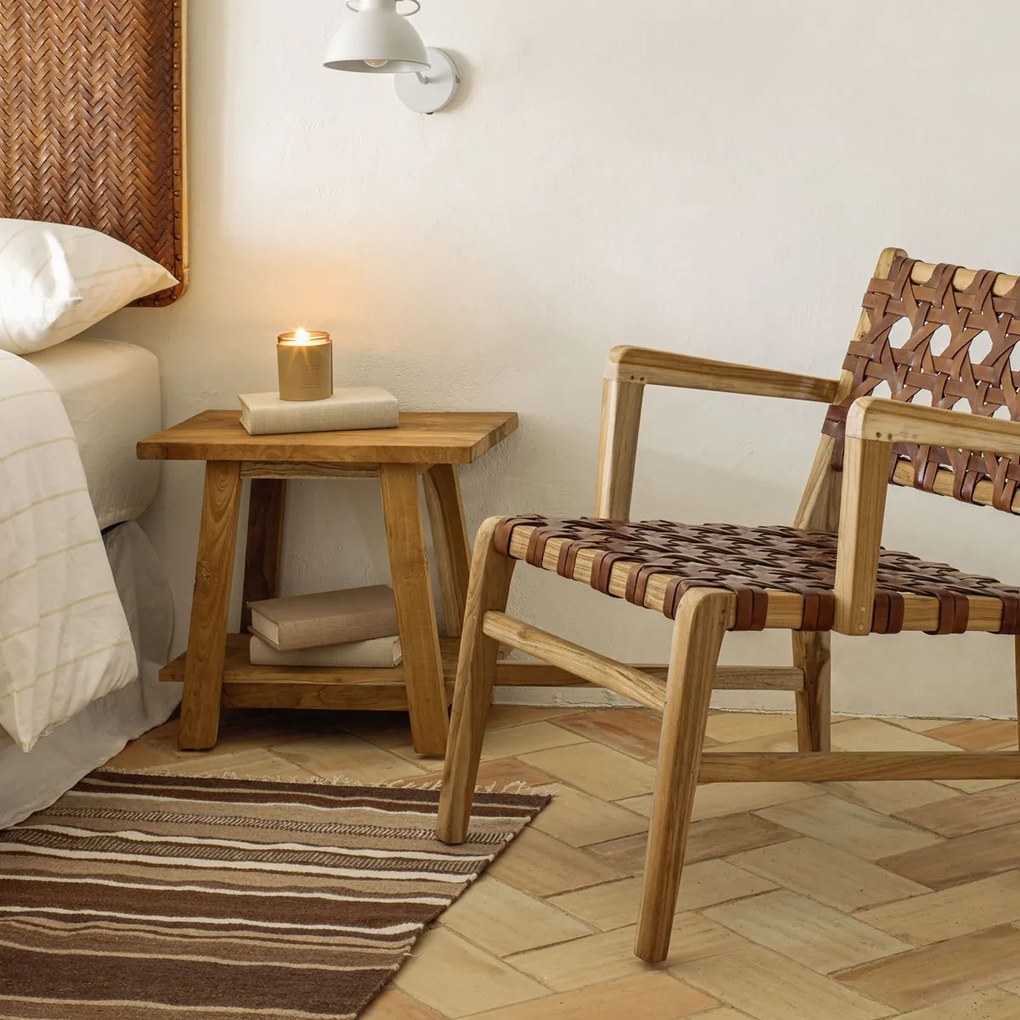 Kave Home Safara Teakhouten Krukje