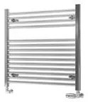 Eastbrook Biava multirail handdoekradiator 75x70cm 418W chroom