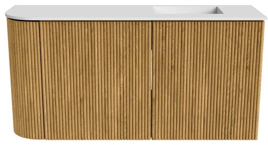 Commode Ronding Inkomhal Mondiaz Joya 80cm toiletmeubel ronding links oak met wastafel faye ...