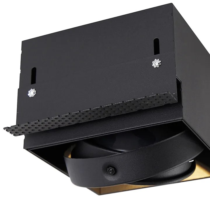 Inbouwspot zwart GU10 AR111 Trimless - Oneon