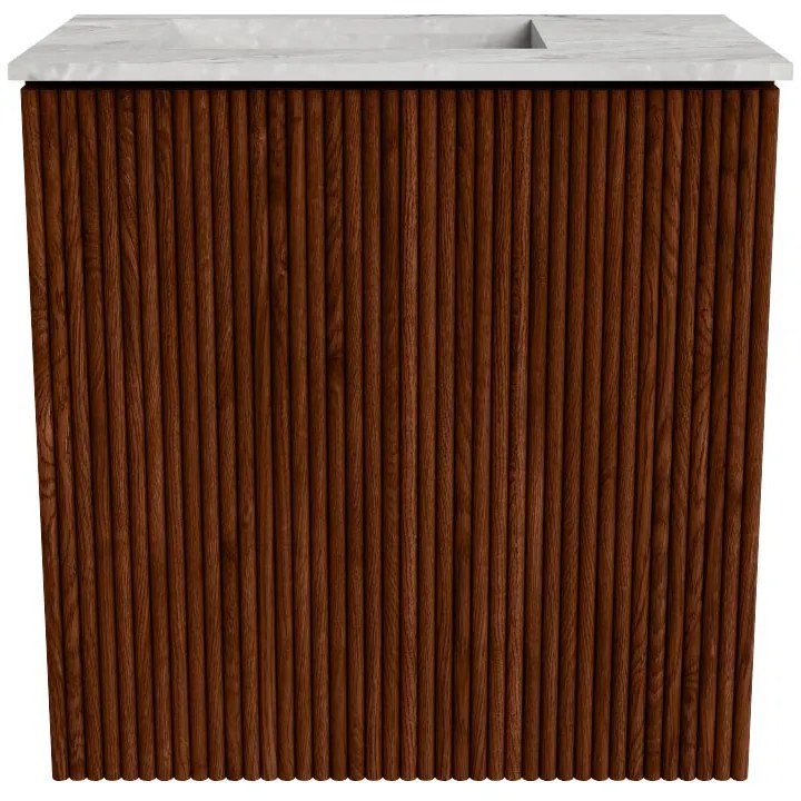 Mondiaz Joya DLux 40cm toiletmeubel ruby met wastafel faye links zonder kraangat glace