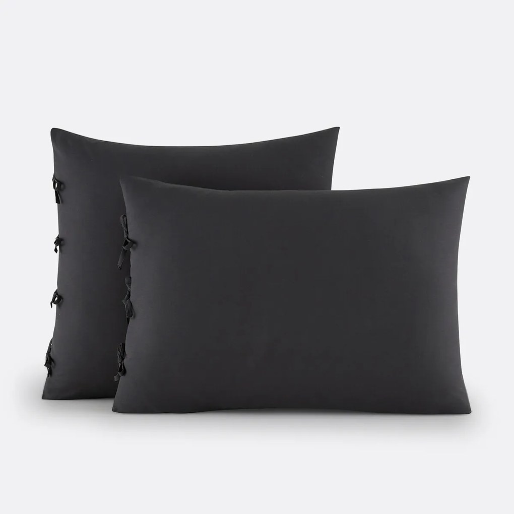 Effen kussensloop te strikken in katoen , Scenario