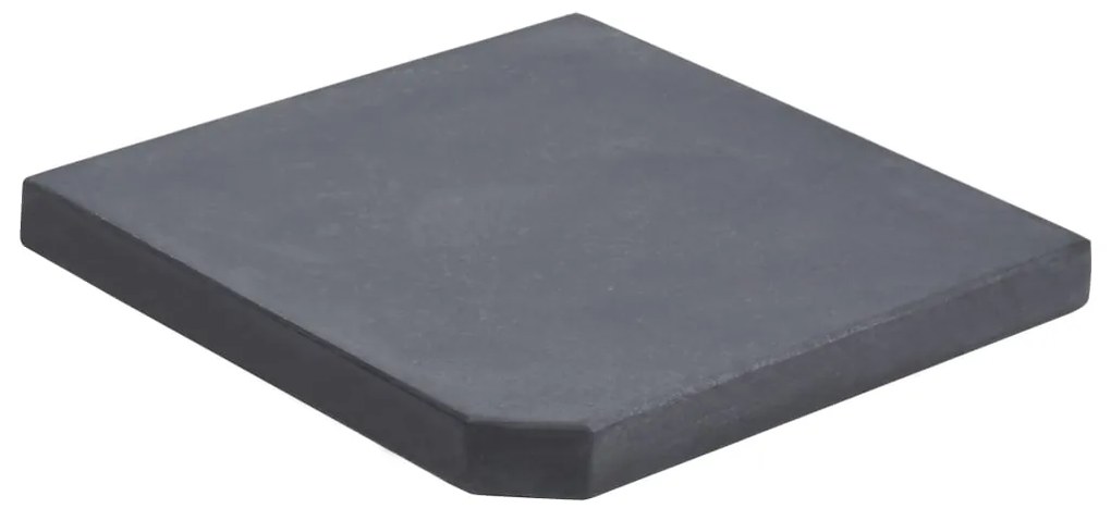 vidaXL Parasolvoetplaat vierkant 25 kg graniet zwart