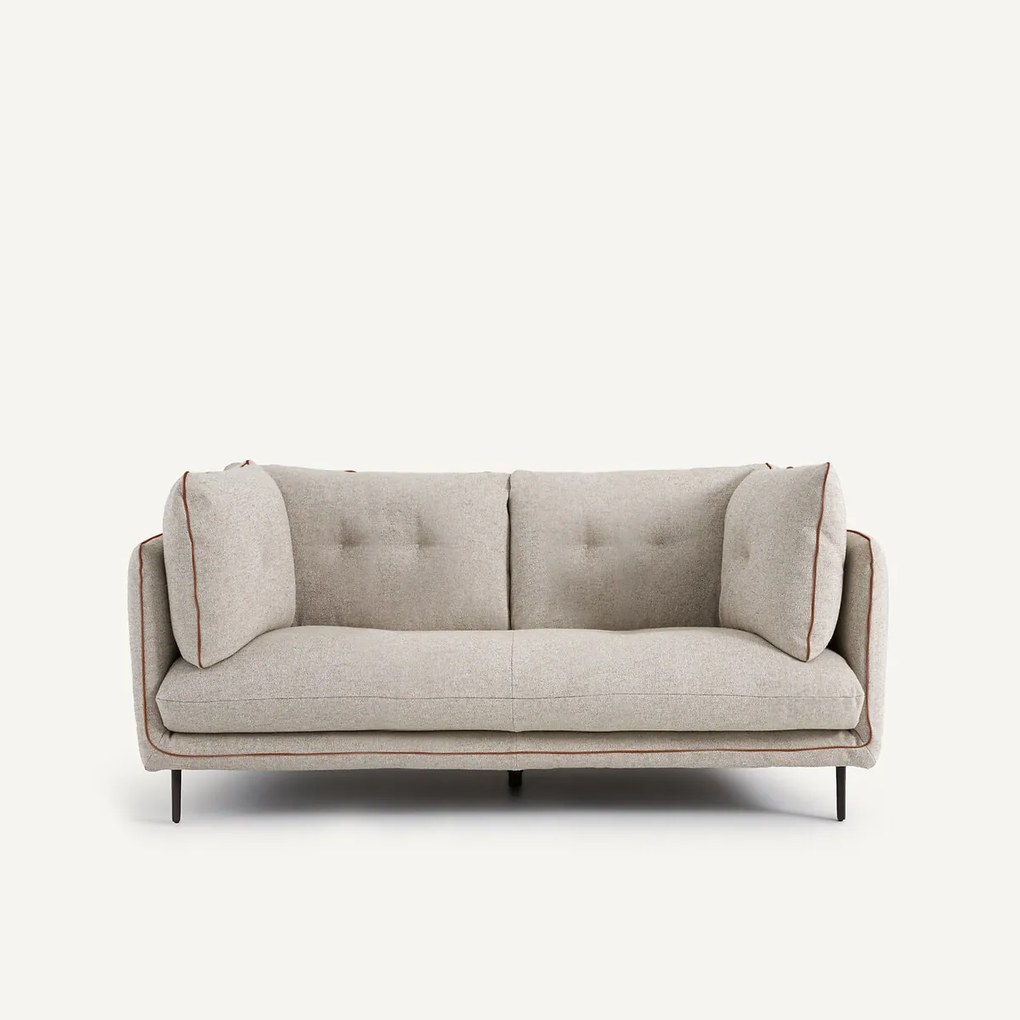 2-zitsbank in structuurviscose en linnen, BOTERO