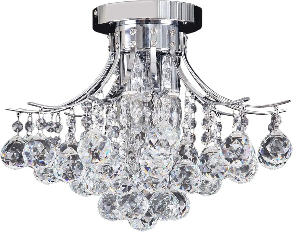 Kristallen plafondlamp APP784-3C