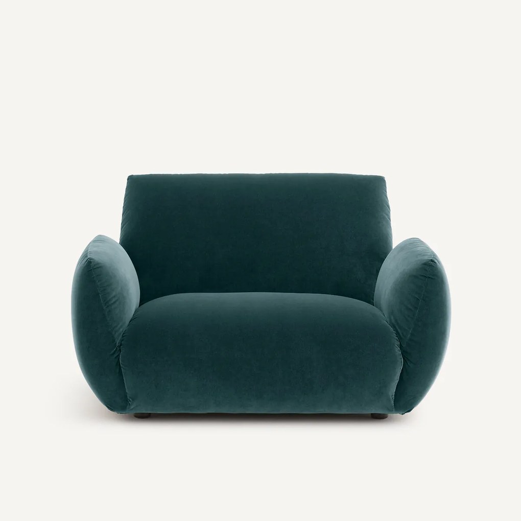 Fauteuil in fluweel, Spogano