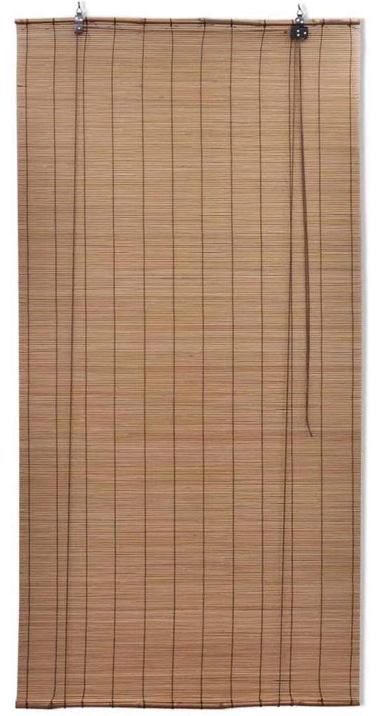 vidaXL Rolgordijn 80x220 cm bamboe bruin