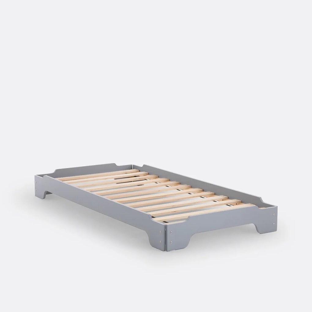 Bed met boxspring, stapelbaar, EGZIGU