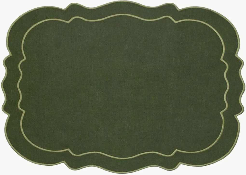 Placemat Clou met randborduurwerk