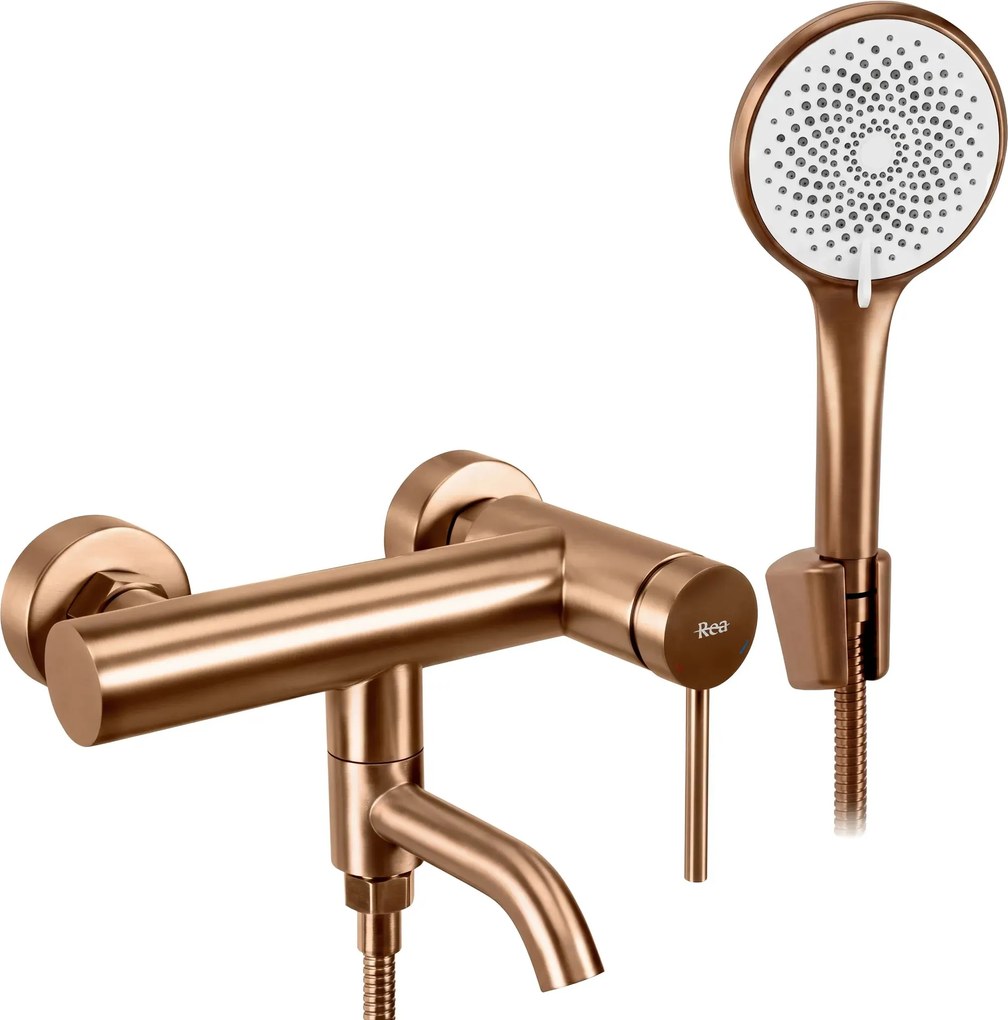 Badkraan Rea Clif Brushed Copper