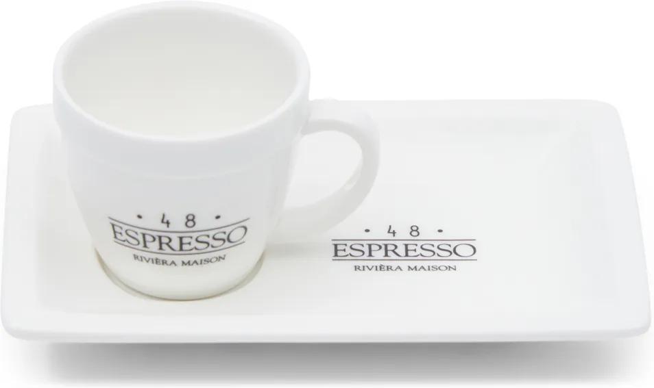 Rivièra Maison - RM 48 Espresso - Kleur: wit