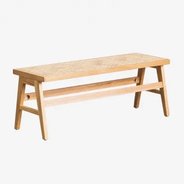 Bank Van Essenhout En Rotan Lali Natuurlijk Hout - Sklum