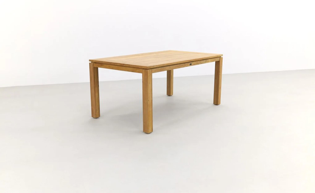 Jasmine Black/Rome 4-persoons dining tuinset 170x100 cm. - Brown teak