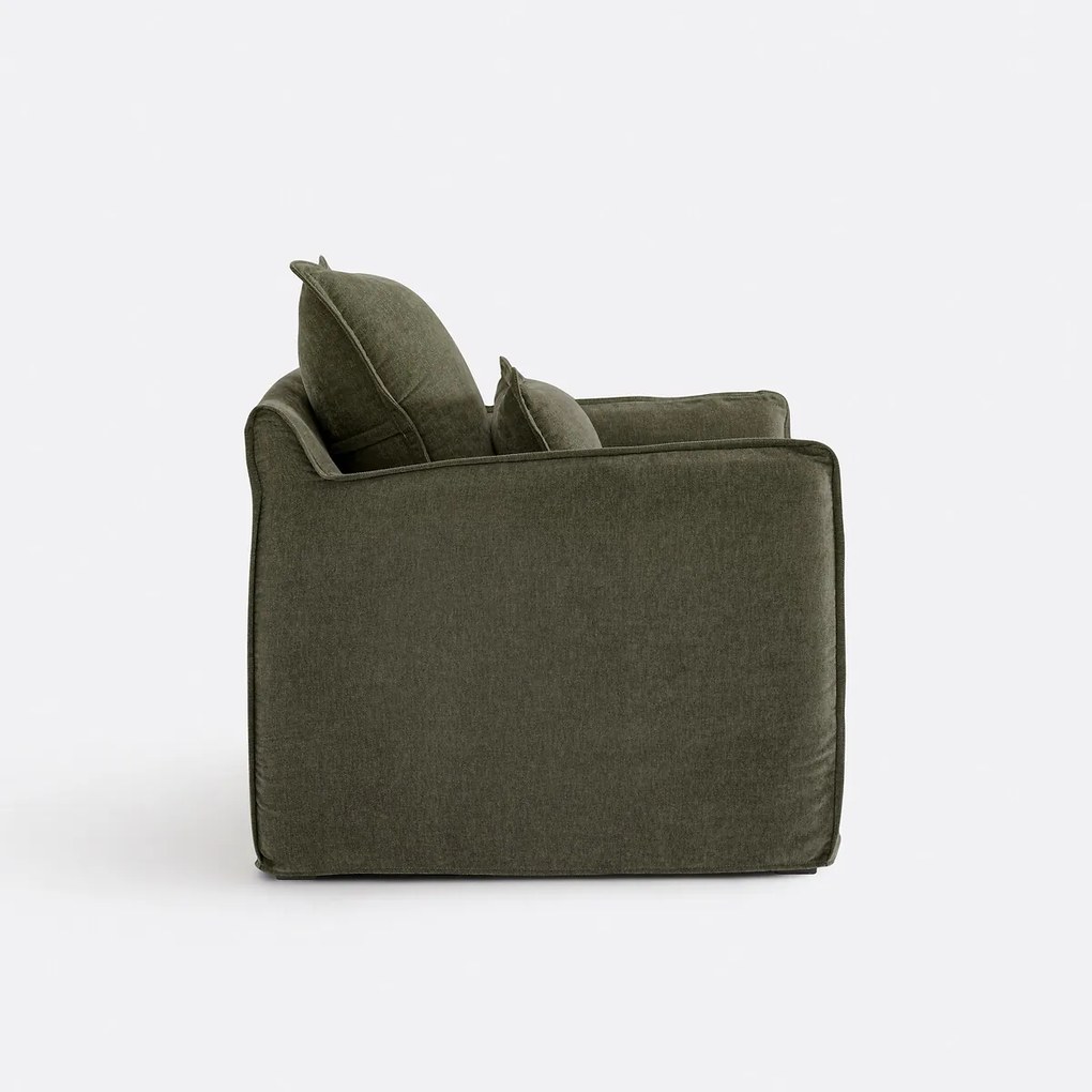 Fauteuil, afneembare hoes, in gemêleerd polyester, ODNA