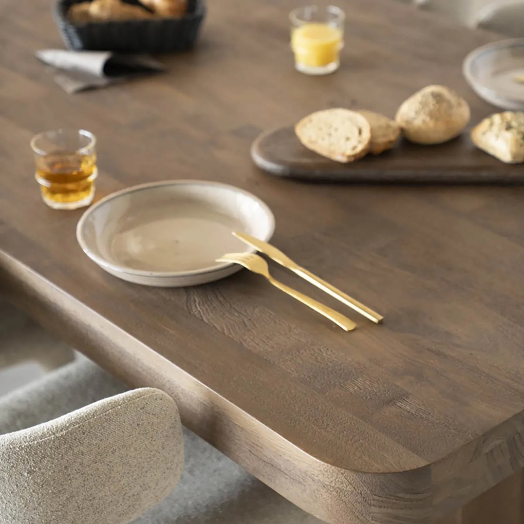 Grote Eettafel Bruin Mangohout 300 Cm - 300 X 110cm.